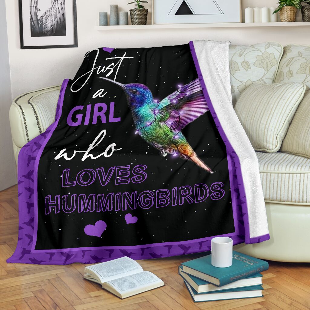 Hummingbird Blanket, Just A Girl Who Loves Hummingbirds 1598332114129.jpg
