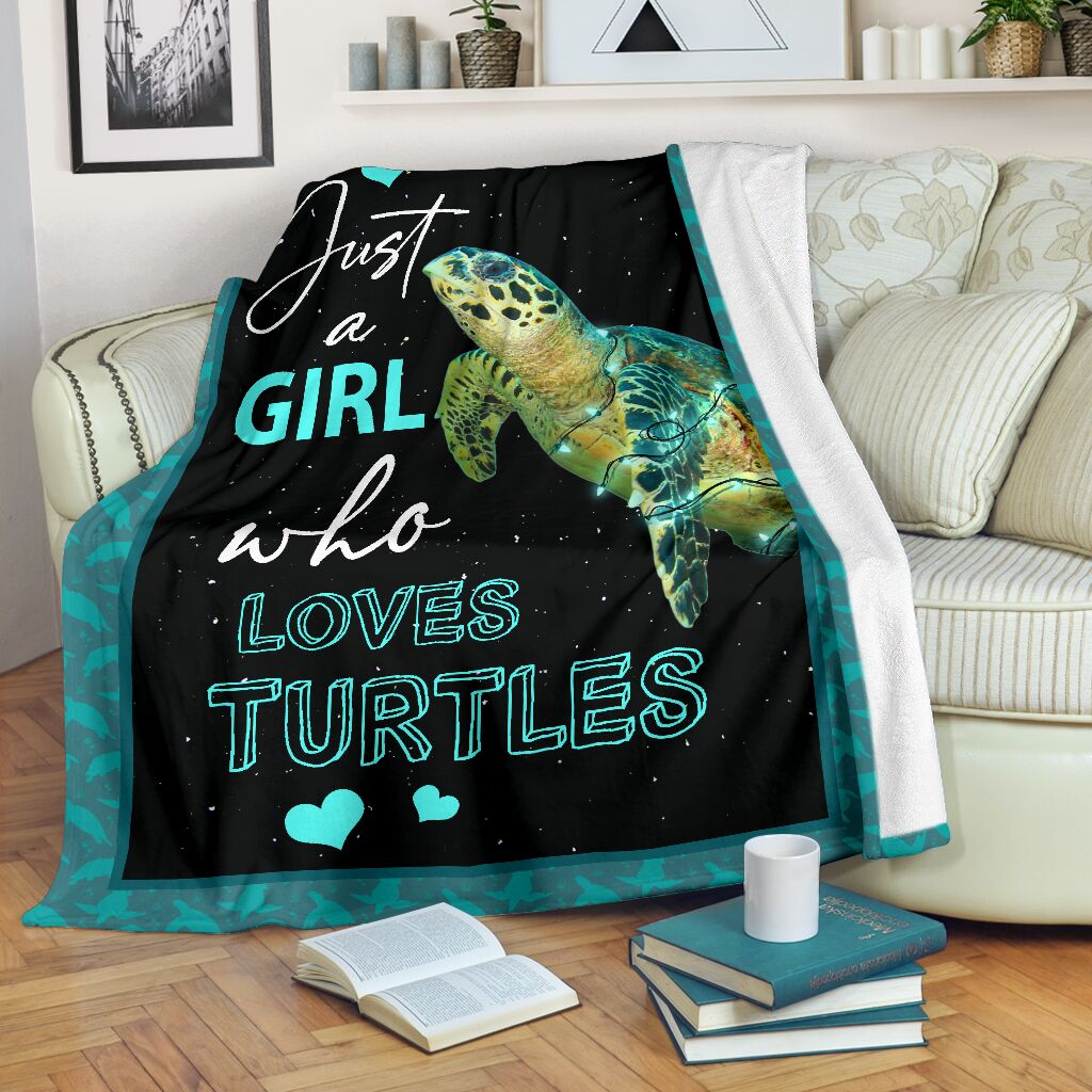 Turtle Blanket, Just A Girl Who Loves Turtle, Turtle Lovers 1598332114880.jpg