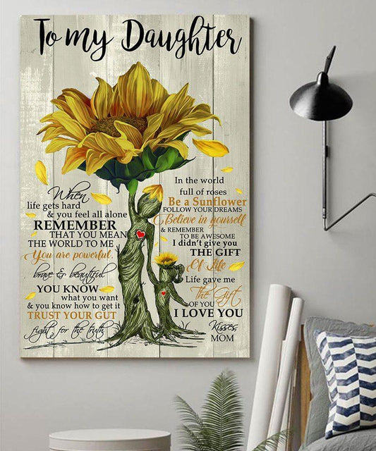 Sunflower Canvas Mom to Daughter I love you wall decor visual art 1598332137079.jpg