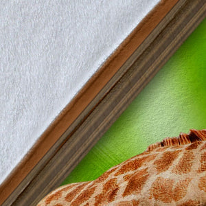 Giraffe Green Window Fleece Blanket - Quilt Blanket 1598332139371.jpg