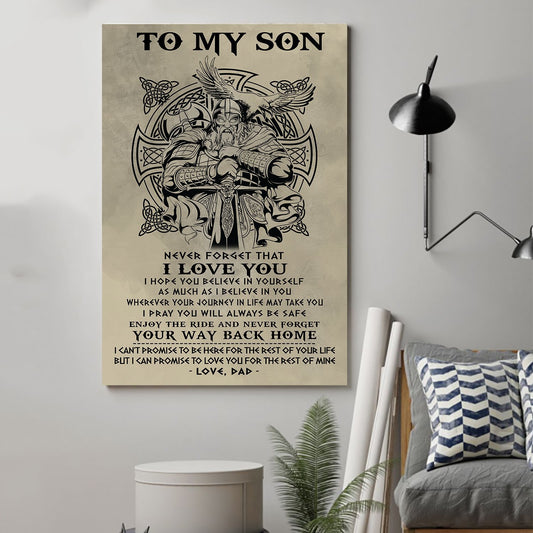 Viking Canvas Dad to Son Your way back home wall decor visual art 1598332140540.jpg