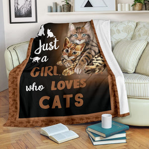 Gift For Girlfriend Blanket, Just A Girl Who Loves Cats 1598332143488.jpg