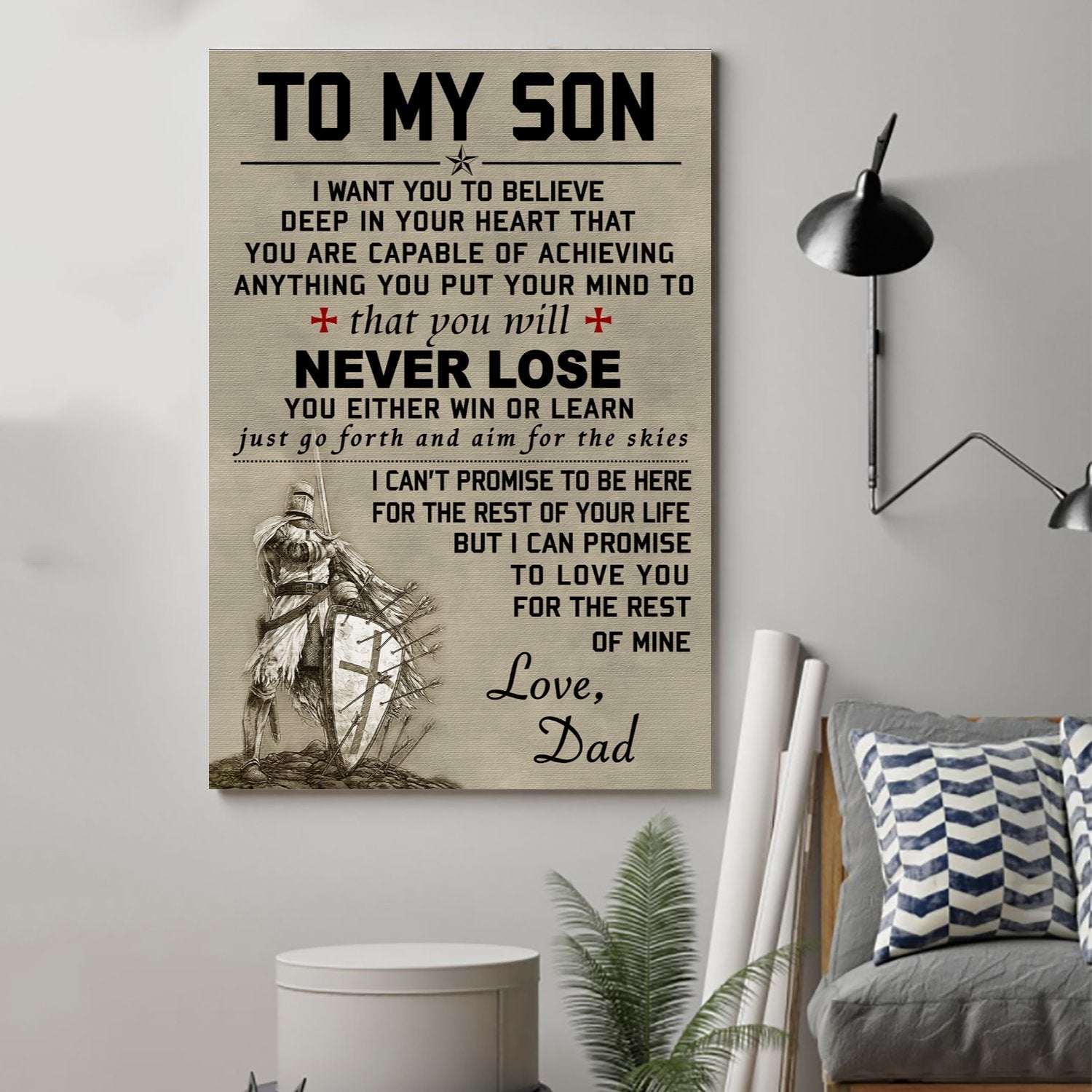 knight templar Canvas to my son wall decor visual art 1598332143890.jpg