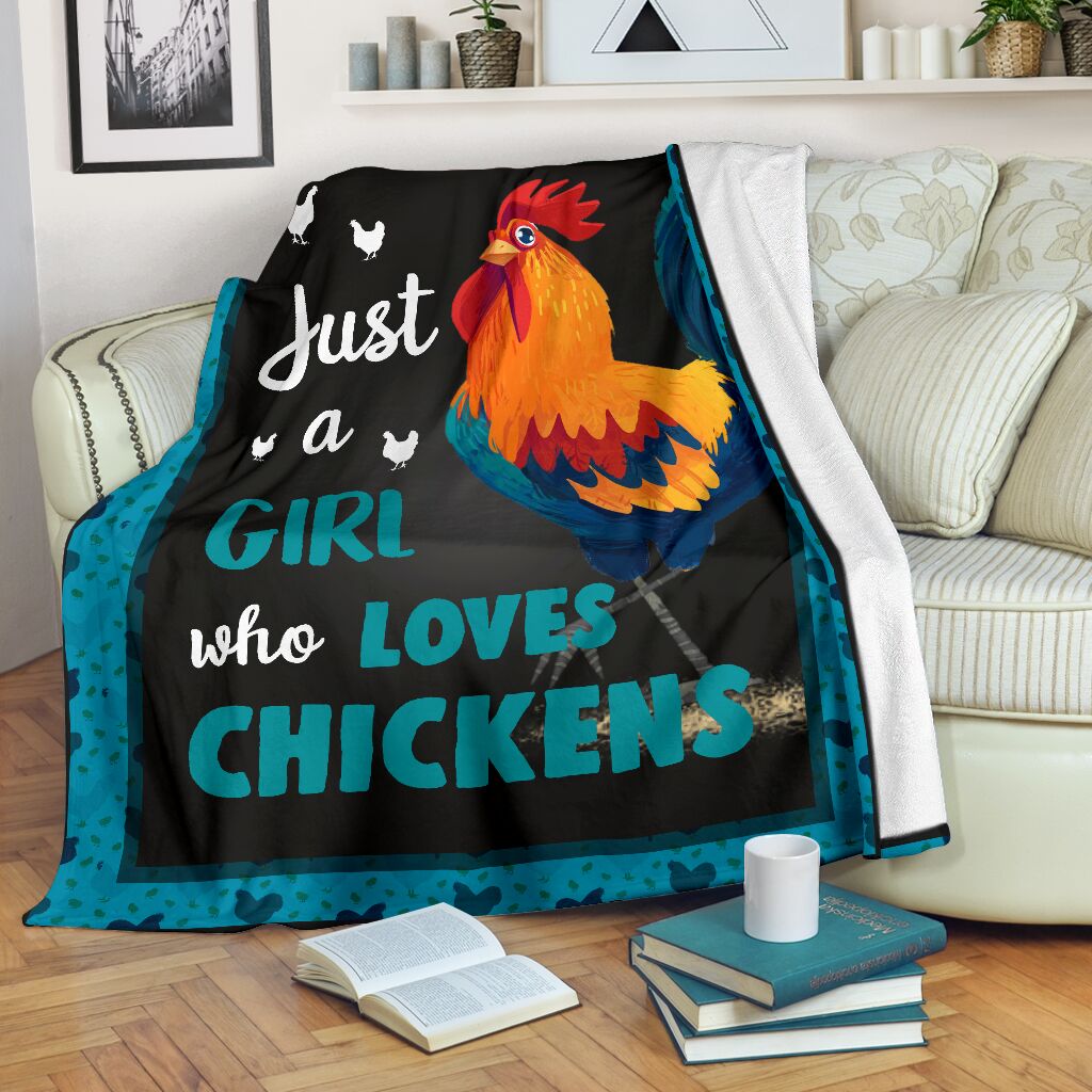 Chicken Blanket, Just A Girl Who Loves Chickens 1598332149875.jpg