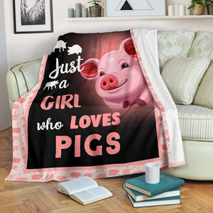 Pig Blanket, Just A Girl Who Loves Pigs 1598332150310.jpg
