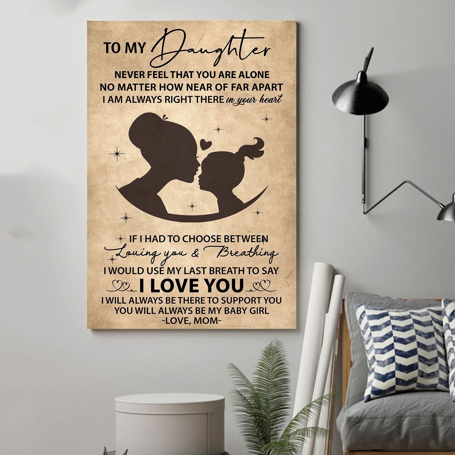 Family Canvas Mom to daughter I love you wall decor visual art 1598332155765.jpg