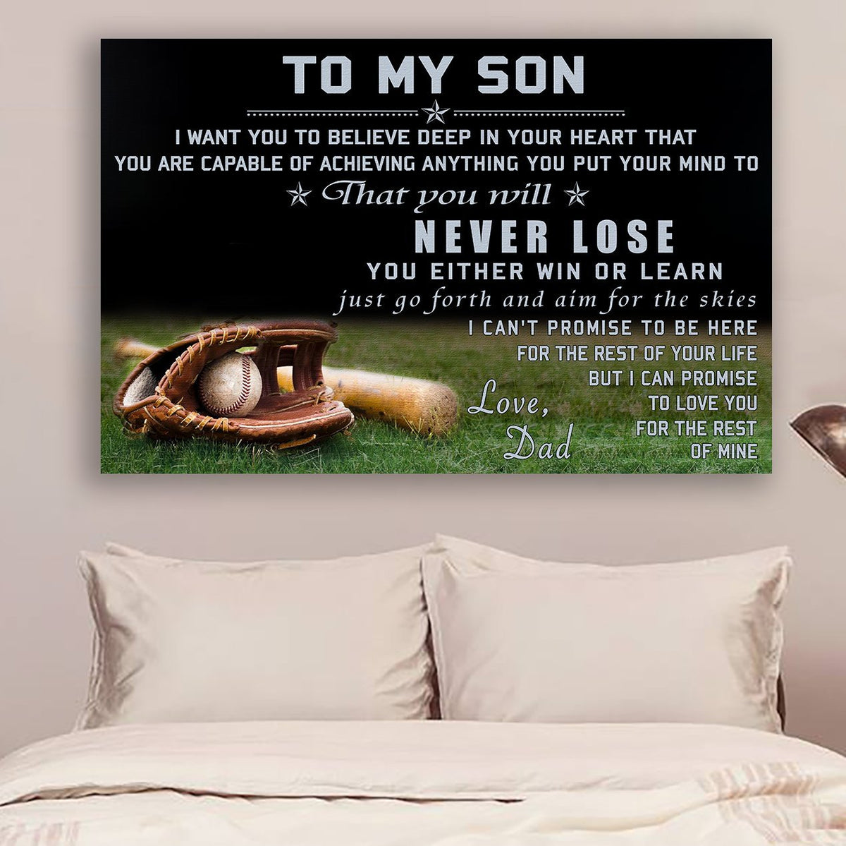Baseball Canvas to my son love dad wall decor visual art 1598332156779.jpg