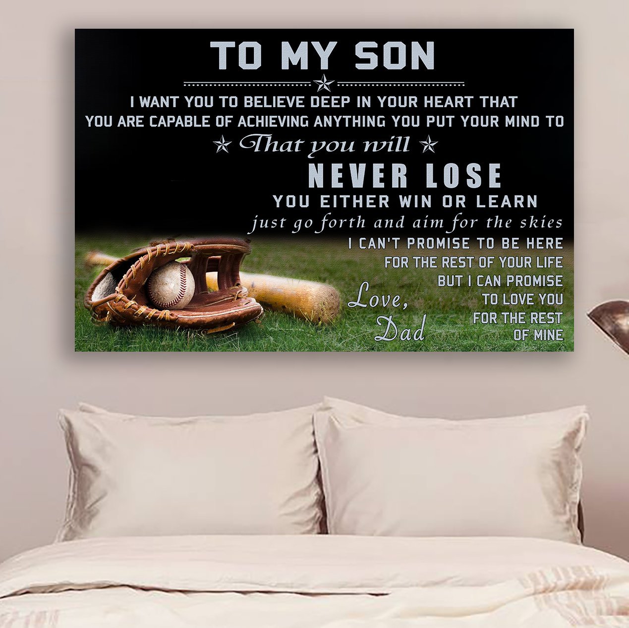 Baseball Canvas to my son love dad wall decor visual art 1598332156779.jpg