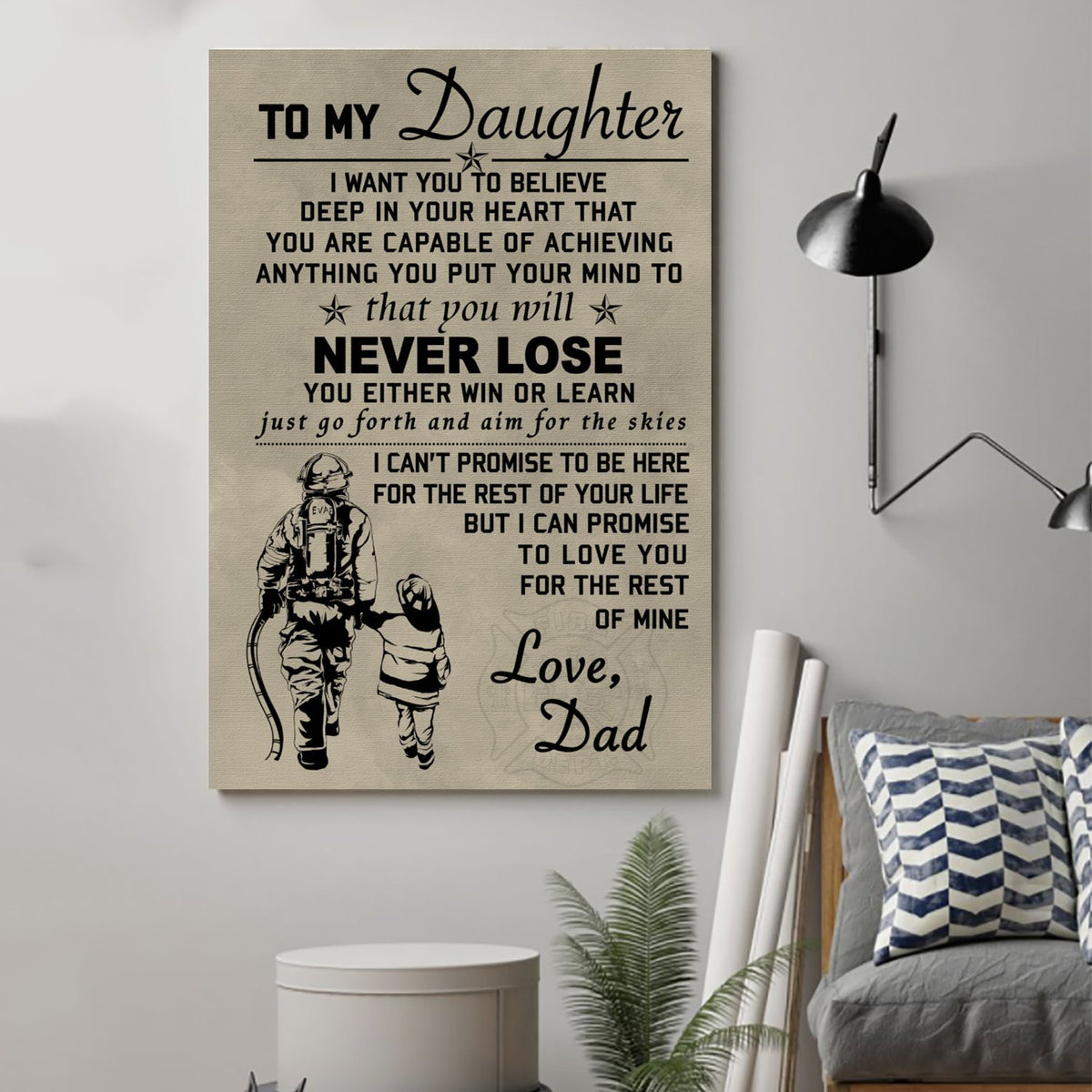 firefighter Canvas to my daughter wall decor visual art 1598332159875.jpg