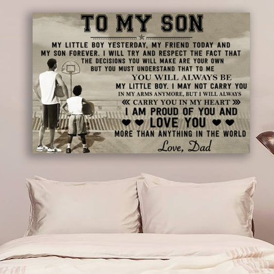 Basketball Canvas To my Son my little boy wall decor visual art 1598332160783.jpg