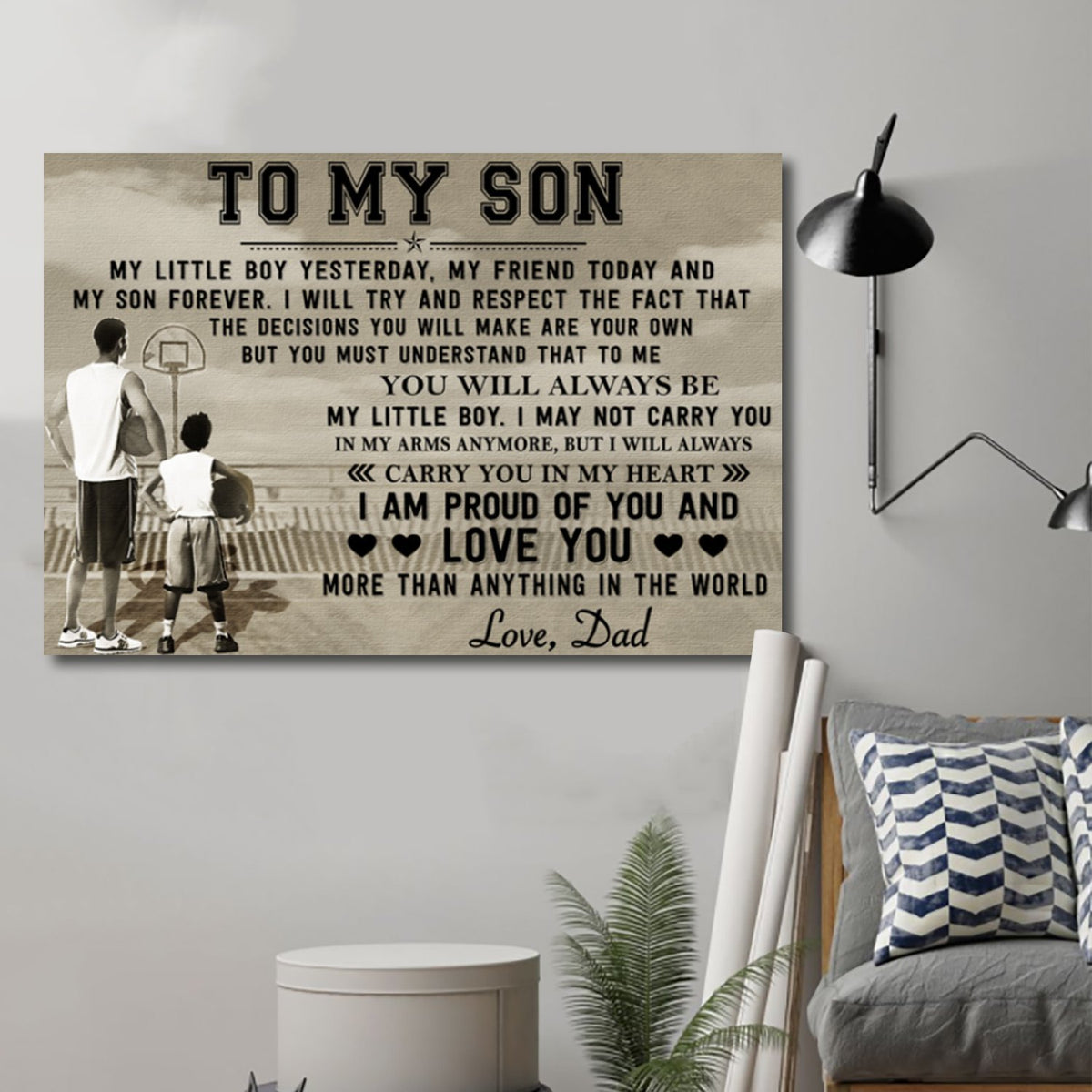 Basketball Canvas To my Son my little boy wall decor visual art 1598332160893.jpg