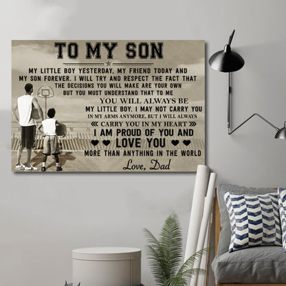 Basketball Canvas To my Son my little boy wall decor visual art 1598332160893.jpg