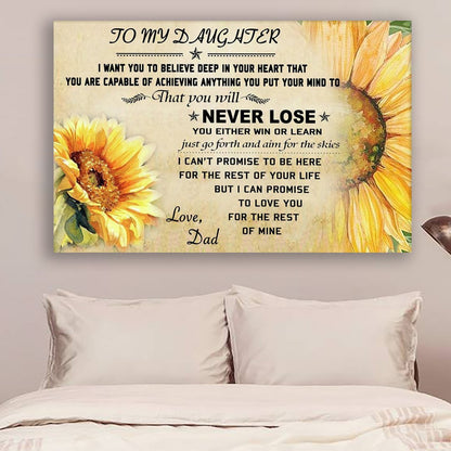 Sunflower Canvas Dad Daughter never lose wall decor visual art 1598332161020.jpg