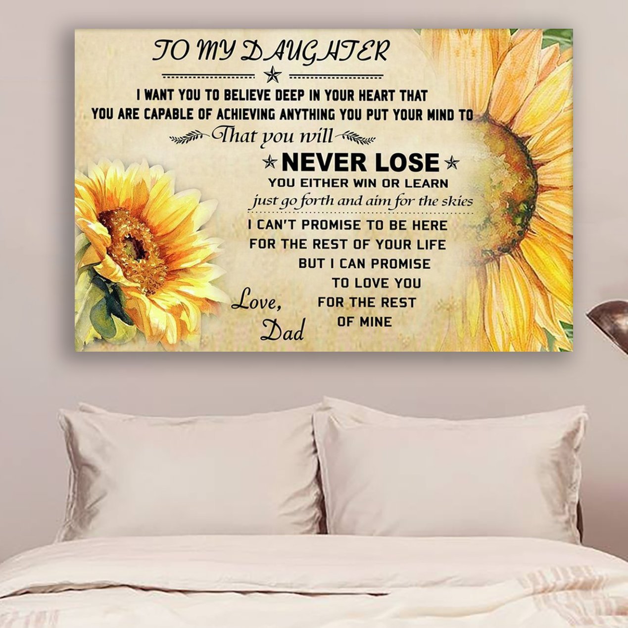Sunflower Canvas Dad Daughter never lose wall decor visual art 1598332161020.jpg