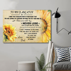 Sunflower Canvas Dad Daughter never lose wall decor visual art 1598332161115.jpg