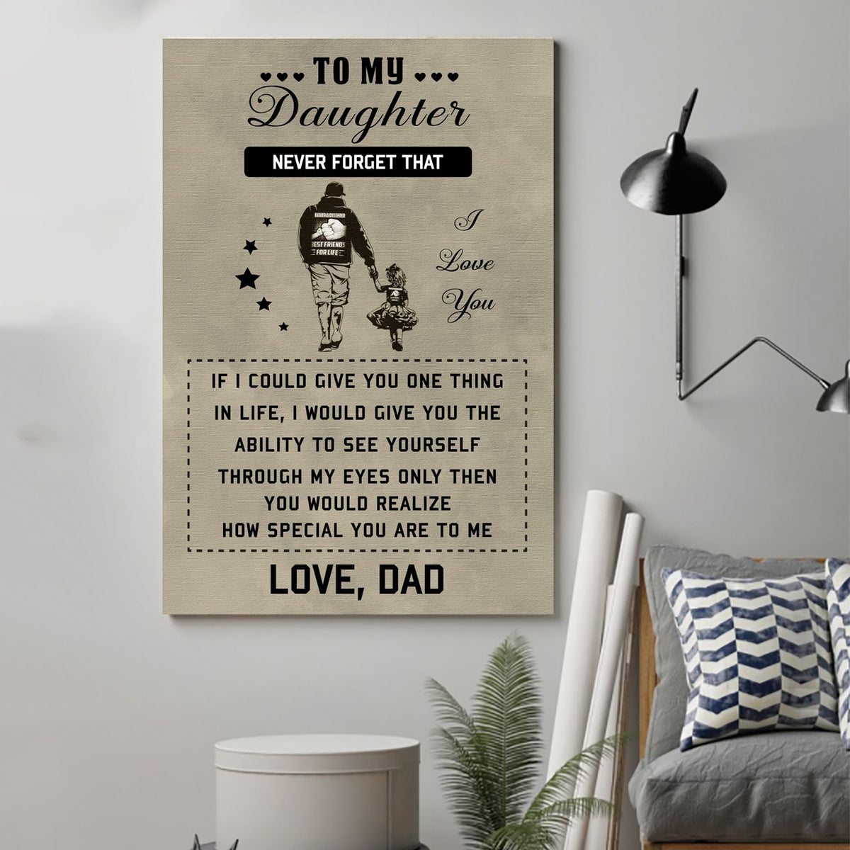 family Canvas to my daughter wall decor visual art 1598332162133.jpg