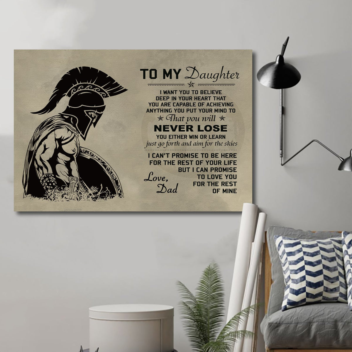 Spartan Canvas To my Daughter From Dad Family wall decor visual art 1598332162557.jpg
