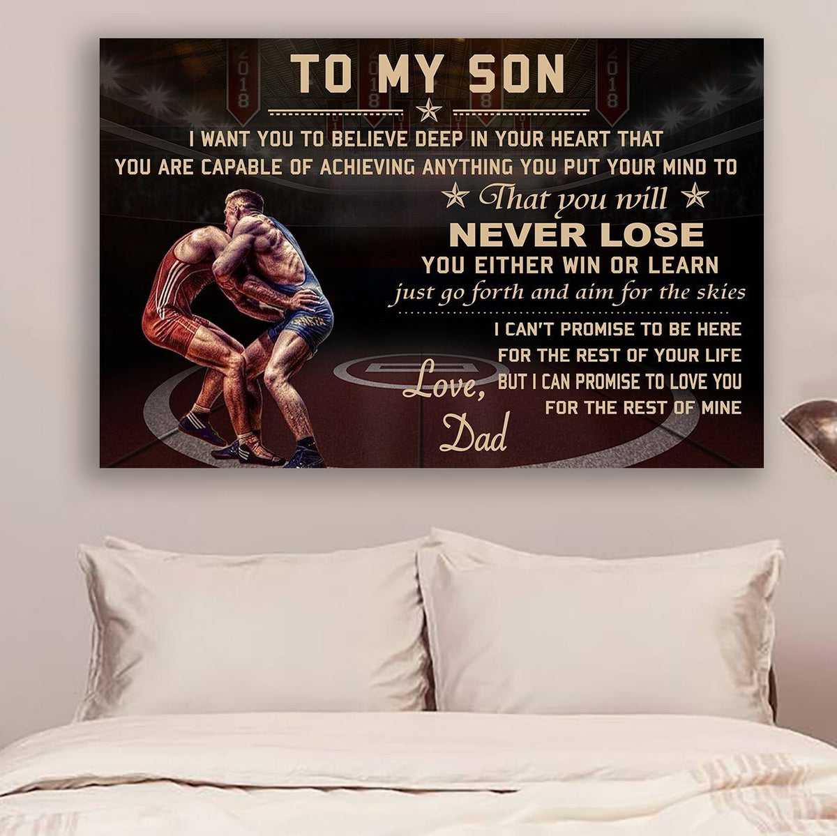 Wrestling Dad To Son I Can Promise To Love You Landscape Canvas Gift For Son From Dad Wall Decor Wall Art visual Art 1598332169501.jpg