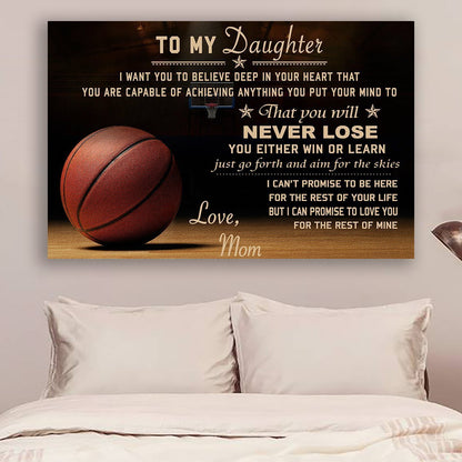 Gift For Daughter Canvas Basketball mom to daughter never lose wall decor visual art 1598332169976.jpg