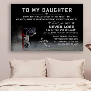Hockey Canvas To my daughter Never lose wall decor visual art 1598332174206.jpg