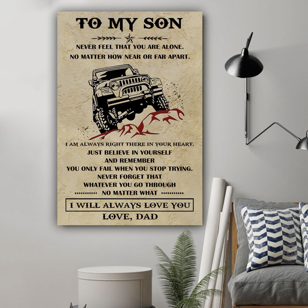 Canvas Dad to Son I will always love you 1598332234854.jpg