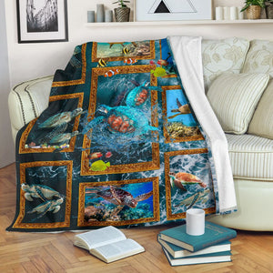 Turtle Blanket, 3d Ocean Turtle Fleece Blanket, Turtle Lover 1598332297031.jpg