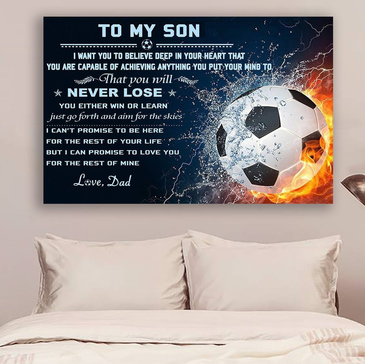 Gift For Son Canvas Dad Son Never Lose soccer wall decor visual art 1598332300051.jpg
