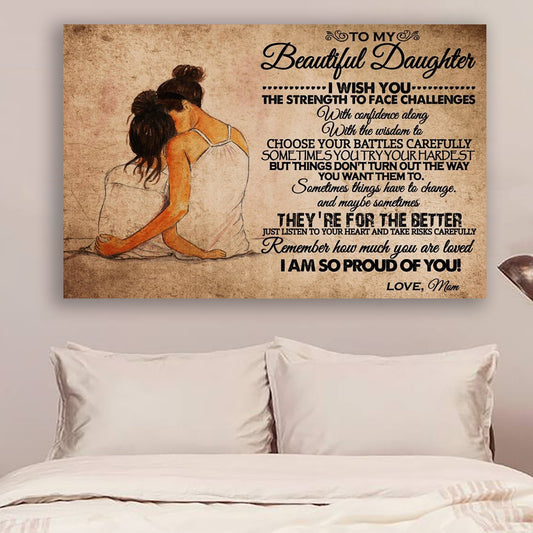 family Canvas to daughter I wish you wall decor visual art 1598332318029.jpg