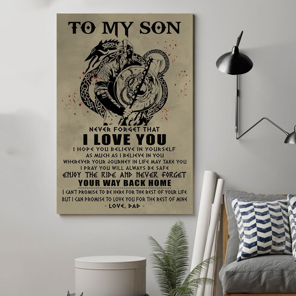 Viking Canvas Dad to son Your way back home wall decor visual art 1598332338244.jpg