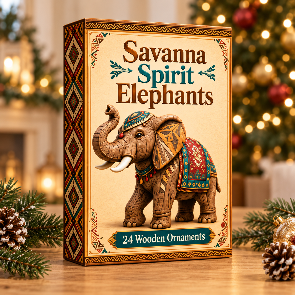 Savanna Spirit Elephants Advent Calendar 2026 - 24-Day Festive Countdown, Wooden Charms Blind Box - Gift For Elephant Lovers 159dd33c-d0b2-4c57-b747-e6a613074838-savanna-box.png