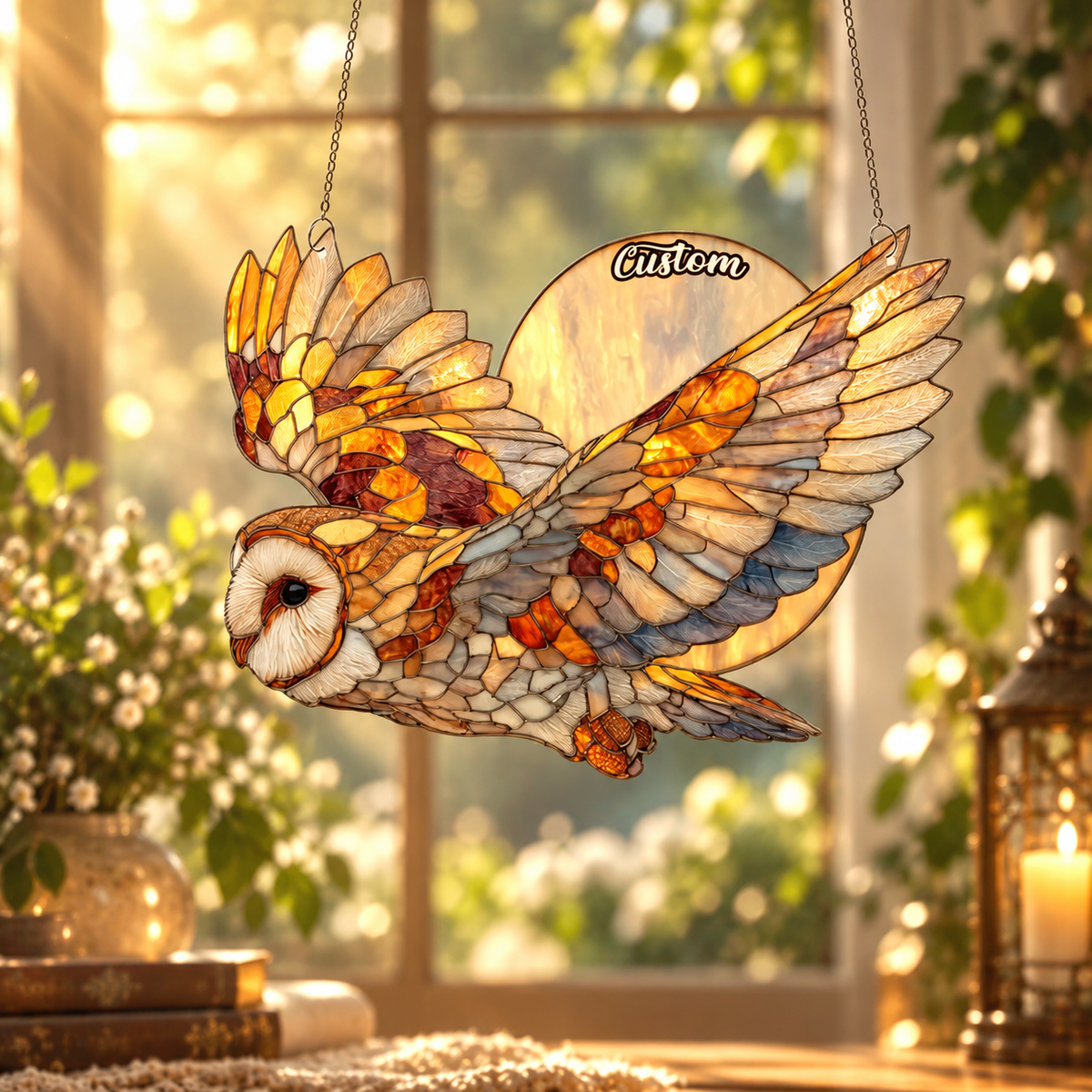 Owl and Moon Window Hanging Suncatcher, Owl Ornament, Night Sky Wildlife Decor, Rustic Forest Bird Custom Gift 159ee712-59d5-4dc8-9511-d8ce3ddb854c-fd-1-.png