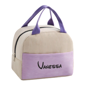 Personalized Lunch Bag With Name Embroidery, Custom Name Lunchbox Bag, Back to School Bag, Personalized Kid Lunchbag, School Lunch Bag
