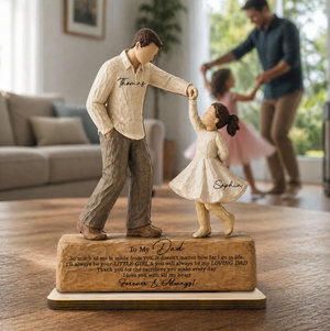 I Will Always Be Your Little Girl Father & Daughter Dancing - Personalized Wooden Plaque For Dad From Daughter