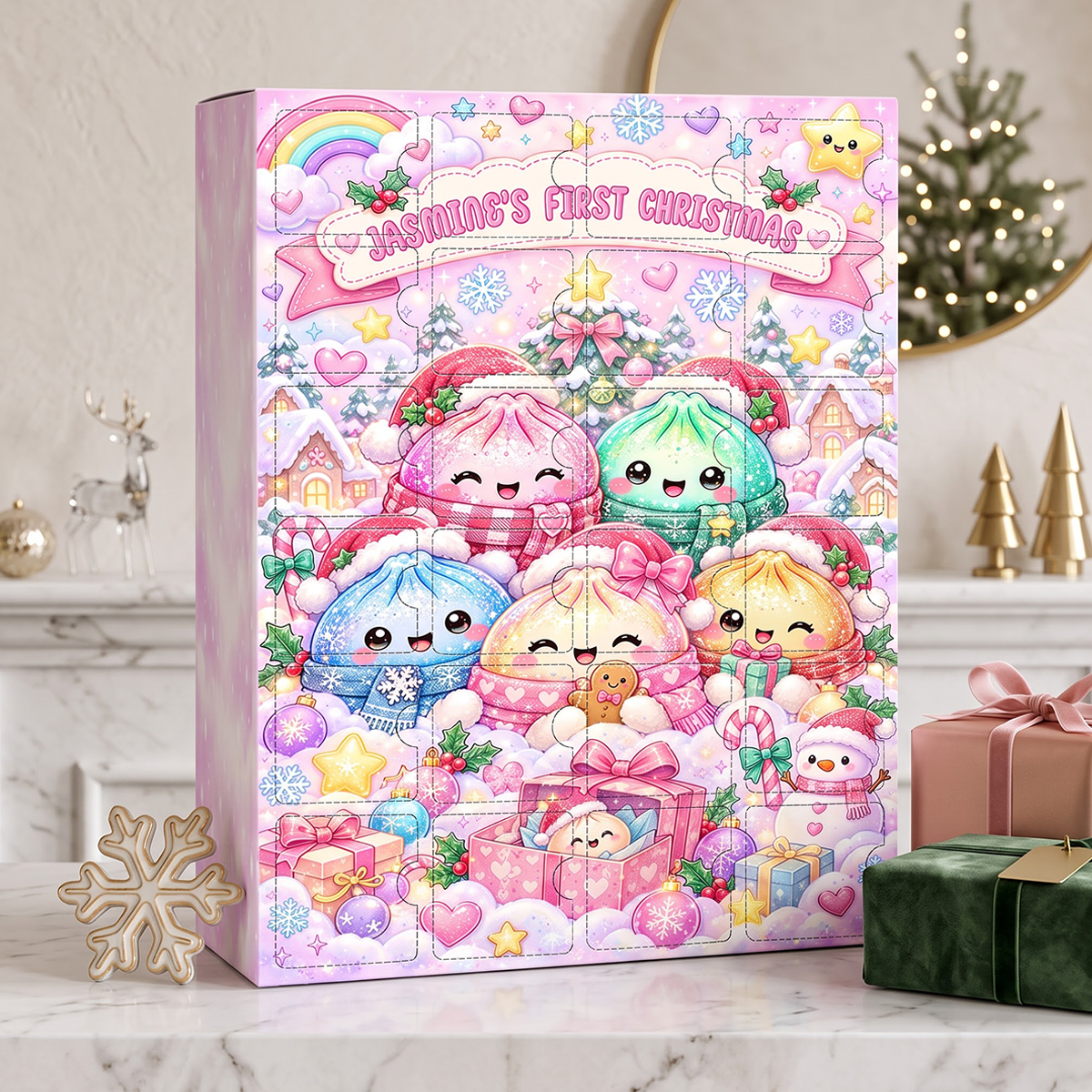 Dumpling First Christmas Advent Calendar 2026 - 24 Day Spirits Countdown, Acrylic Charms Blind Box - Gift For Family 15b9ccc4-988a-449f-8030-71412ce8b36c-MOCKUP-6.png
