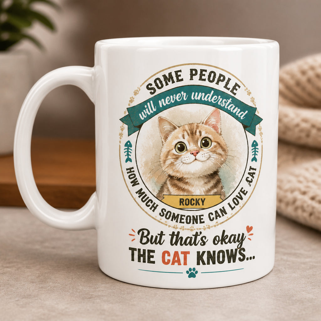 The Cat Knows Personalized Name Mug - Personalized Mug 15c36a11-6225-4075-9fd1-3c124bcc729b.jpg