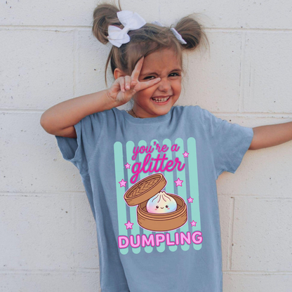 You're a Glitter Dumpling, Comfort Colors Kids/Teens Cute Shirt, Food Lover Gift, Summer Vacation T-shirt, Trendy Funny T-shirt 15c4e14e-470e-4055-a3b3-49f7055e3c82-1.png