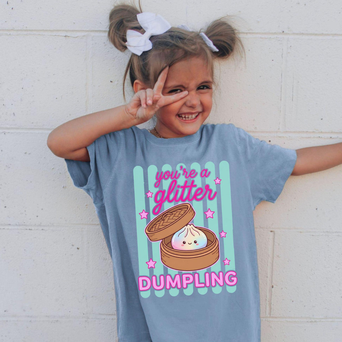 You're a Glitter Dumpling, Comfort Colors Kids/Teens Cute Shirt, Food Lover Gift, Summer Vacation T-shirt, Trendy Funny T-shirt 15c4e14e-470e-4055-a3b3-49f7055e3c82-1.png