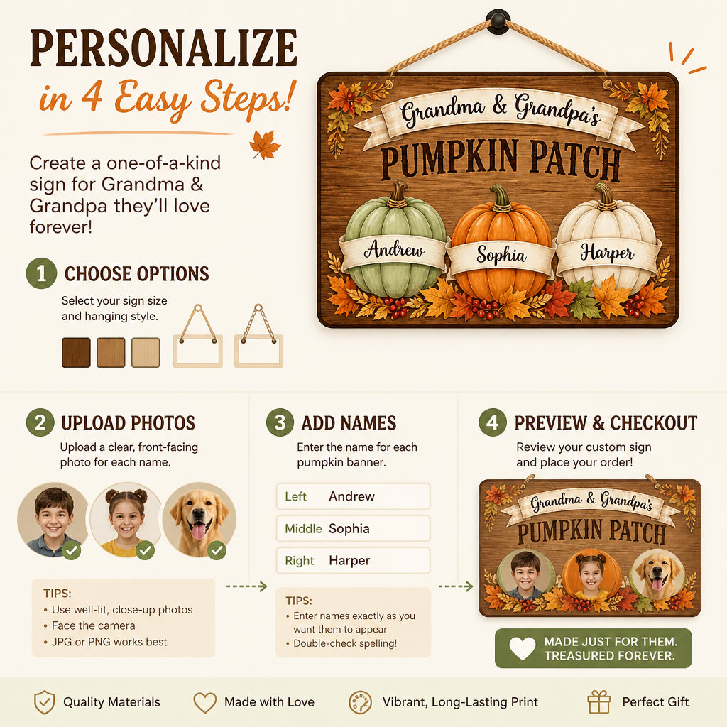 Grandma & Grandpa's Pumpkin Patch Wood Sign – Personalized Grandkids Pumpkins - Personalized Wood Sign 15c87f83-aab5-49dd-8fc6-ae2308b4ee4f.jpg