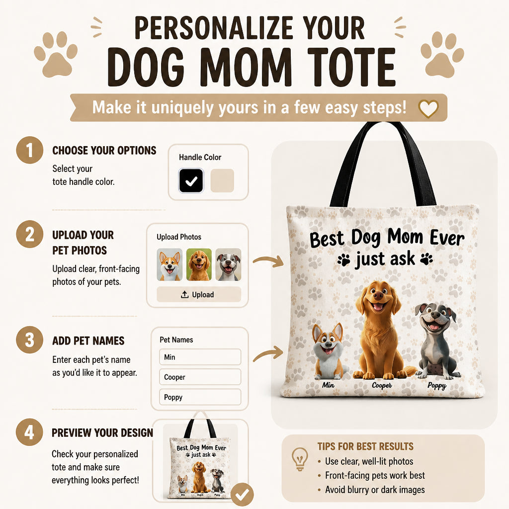 Best Dog Mom Ever – Custom Pet Portrait Tote - Personalized AOP Tote 15c97ac3-7813-446e-91ec-3dfd81864a97.jpg