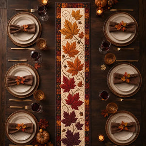 Fall Maple Leaf Table Runner, Autumn Quilted Harvest Dining Decor, Thanksgiving Farmhouse Table Runner, Rustic Kitchen Table Gift 15cc6dc5-41be-40ad-865f-9f452af08422-ghj-16-.webp