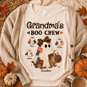 Grandma Fall Season Halloween Faux Patchwork Pattern Coquette - Personalized Shirt - Halloween Gift For Grandma 15ee4b29-f40b-4ed7-ad15-8f29a376981d-1.jpg