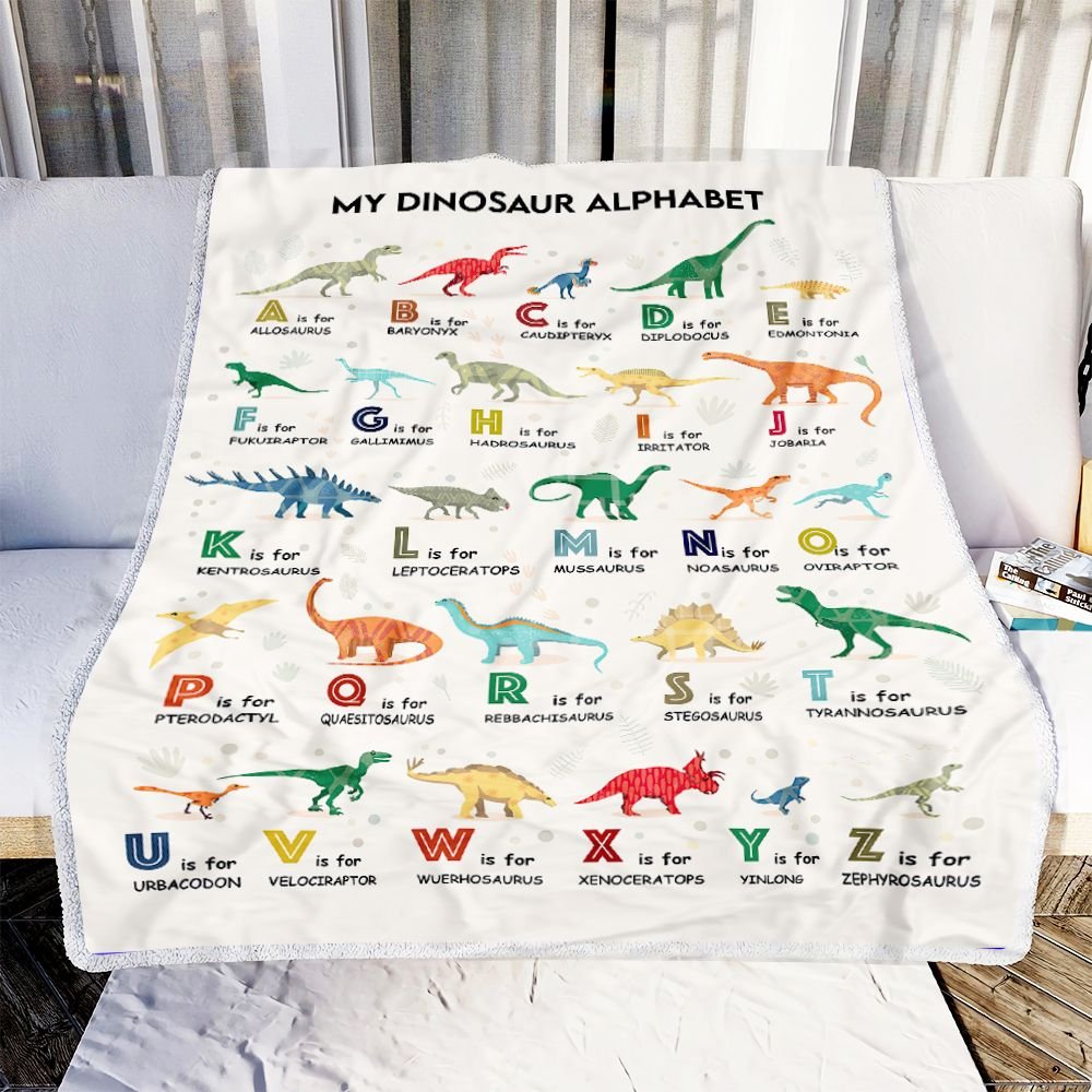 Dinosaur Blanket, My Dinosaur Alphabet Cute Gift For Kid, Baby 1603217293268.jpg