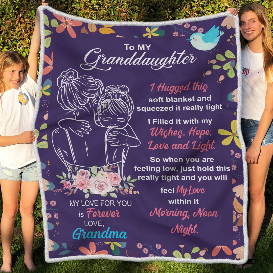 Gift For Granddaughter Blanket, To My Granddaughter My Love For You Is Forever - Love From Grandma 1603217315603.jpg