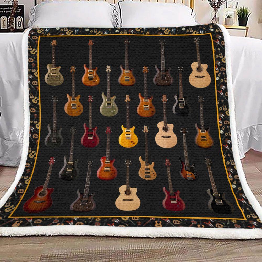 Guitar Blanket, Gift For Guitar Player, Guitar Lover 1605630973772.jpg