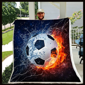 Soccer Blanket, Water And Fire Soccer Lover 1605630974205.jpg