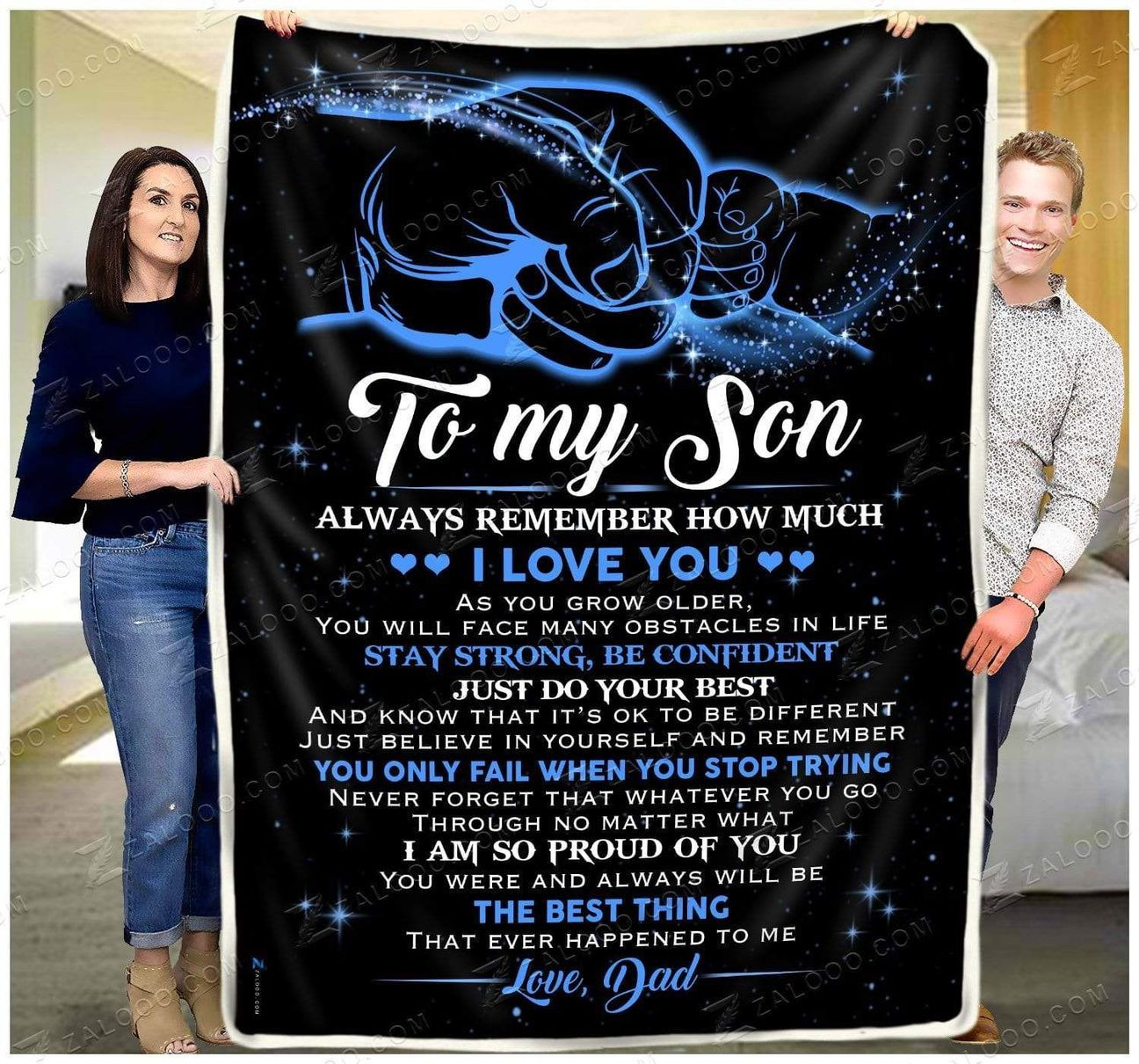 Gift For Son Blanket, To My Son Always Remember How Much I Love You 1605630975243.jpg