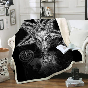 Satanic Fleece Blanket 1605630976326.jpg