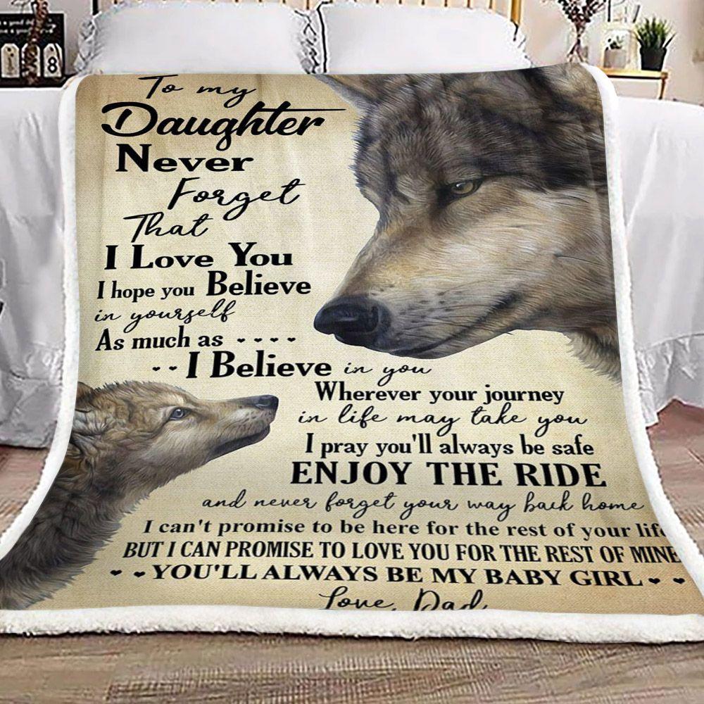Gift For Daughter Blanket, To My Daughter As Much As I Believe In You 1605630983116.jpg