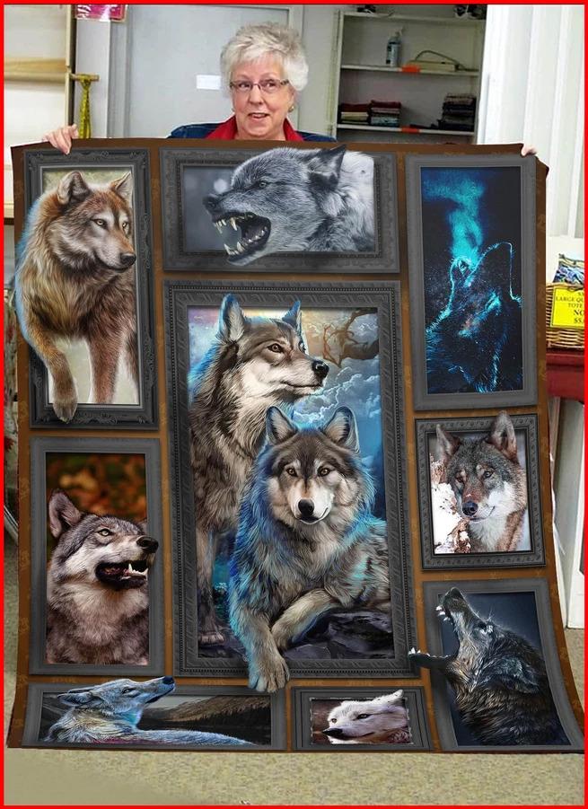 Wolf Blanket, Gift For Wolf Lovers 1605721847277.jpg