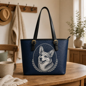 Custom Pet Portrait Leather Shoulder Bag - Personalized Leather Shoulder Bag 16058c69-47ef-4d7b-8287-8ab43f885630.jpg